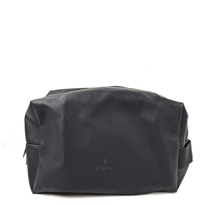 Rains Travel Toiletry Bag Large Waterproof Grab Handle Black