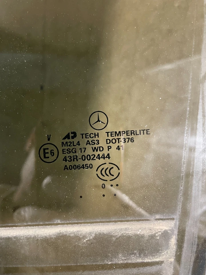 2007-2012 Mercedes-Benz ML350 GL450 GL550 Rear Left Door Window Glass OEM . — 第 3/4 张图片