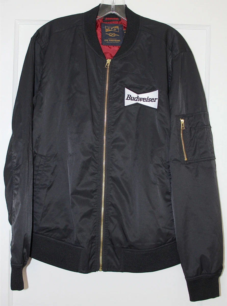 Budweiser bomber hotsell jacket