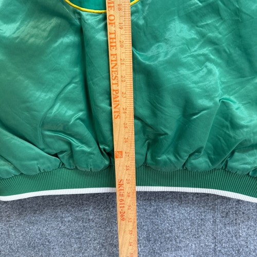 Vtg Boston Celtics Hardwood Classics G-III Carl Banks Jacket Mens 2XL Green Snap - Picture 22 of 22