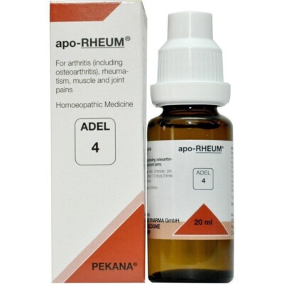 ADEL 4 Drops 20ml Pack apo-RHEUM Adel Pekana Germany OTC Homeopathic Drops