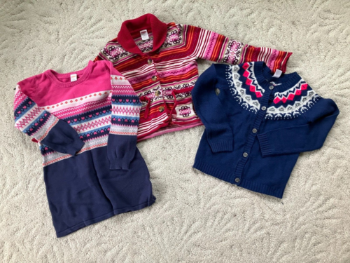 Gymboree, Carters Girls Size 6 Mixed Lot Three Piece Sweater Lot - Picture 1 of 4