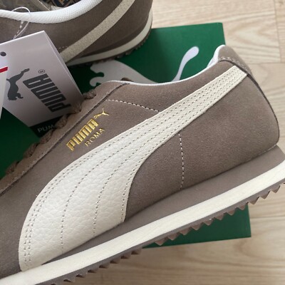 スニーカー ^PUMA^ Roman Suede Taupe Warm White 39863507 398635-07 Puma Roma Suede Taupe Warm White Mens Womens Sneakers