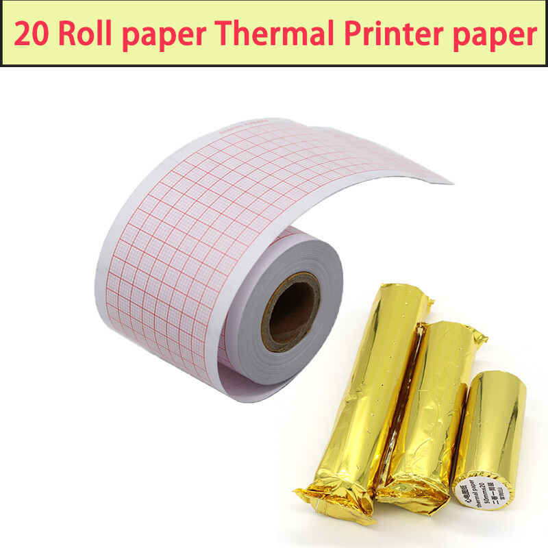 50mm*20M for ECG EKG CE Patient Monitor Thermal Printer Printing Paper 20Rolls
