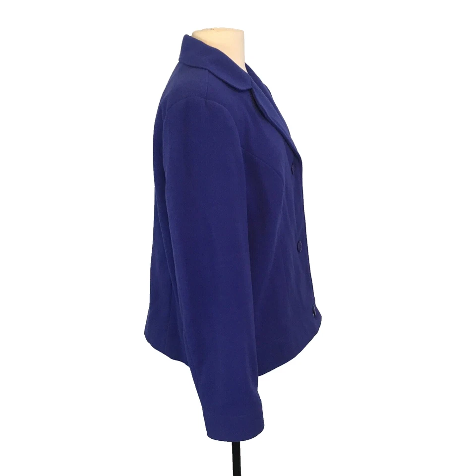 Spring + Mercer Womens Purple 3 Button Blazer Jacket Coat, size 14 - Image 4 of 4