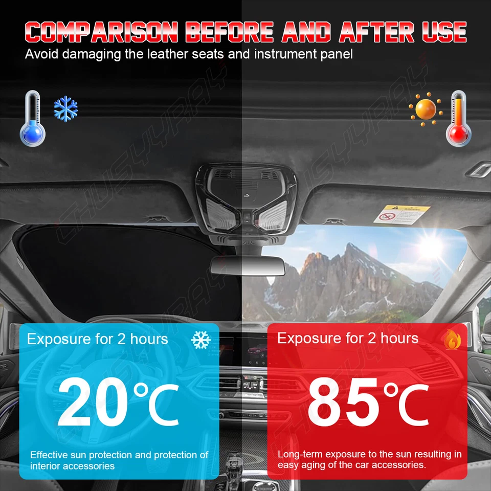 Capa dobrável para pára-brisa de carro BMW 318i 320i 330i 340i GT 2013-2017 - Imagem 4 de 4