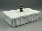 VTG 1960's Indiana Glass Royal Milk Glass 4-Pc. Cigarette Set - Dresser/Boudoir
