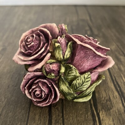 Harmony Kingdom ''Double Violet Rose'' Limited Edition 1375/5000