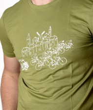 European Le Tour Cyclisme T Shirt Cycle Bio Tee Cadeau Vélo Vert TEE