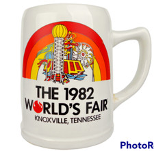 Rare 1982 World’s Fair Ceramic Mug/Stein Capacity 0.5 L Knoxville, Tennessee New