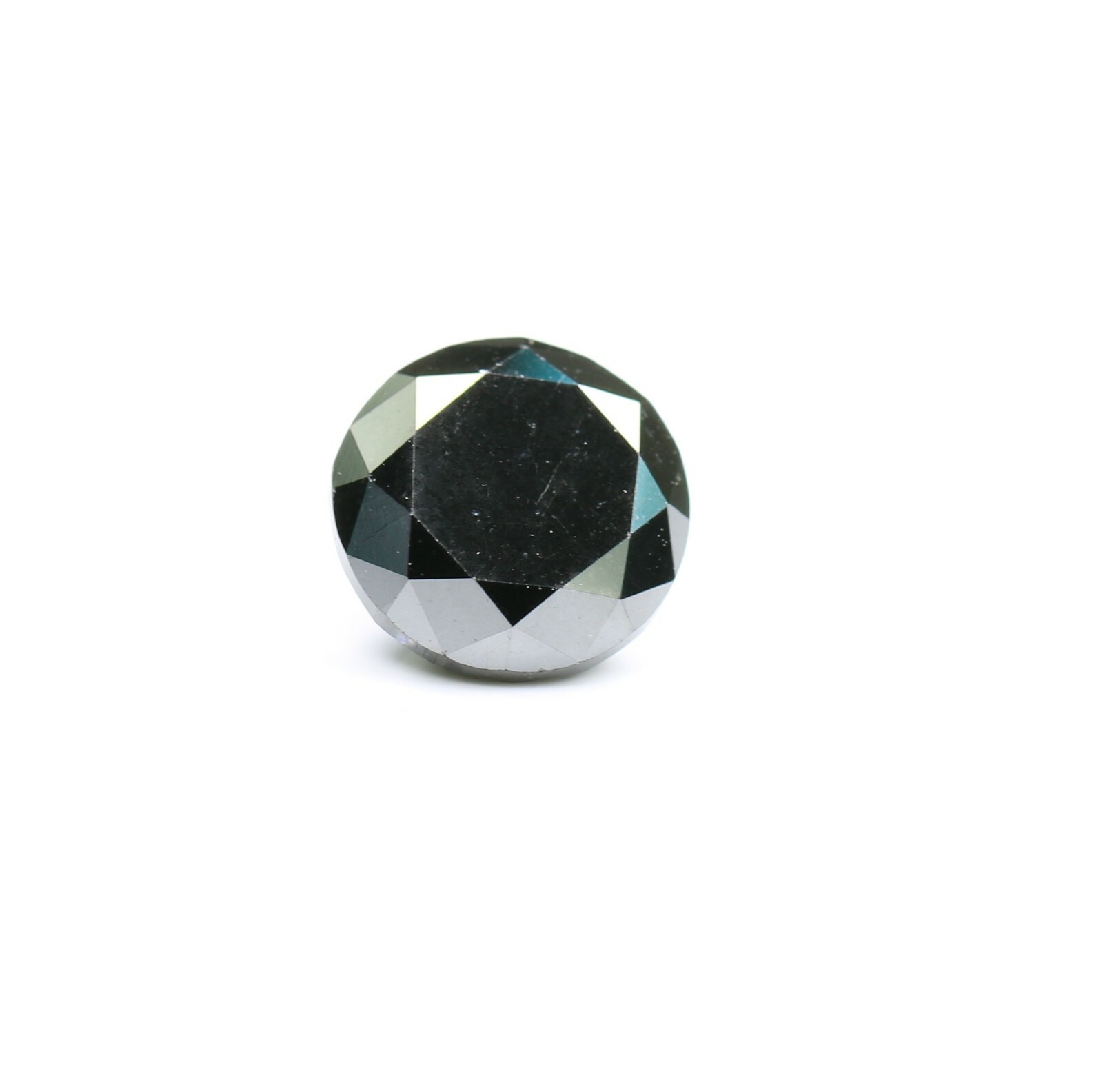 2.30 CT Natural Black Round Brilliant Cut Loose Diamond for Commitment Ring