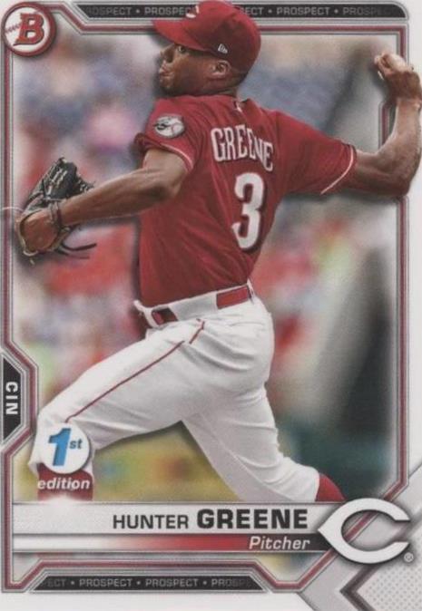 2021 Bowman 1st Edition - Hunter Greene #BFE-127 - 1 of 1