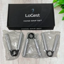 NEW Lot 3 x LoGest Metal Hand Grips 100-150-200 lb No Slip Heavy-Duty Grip