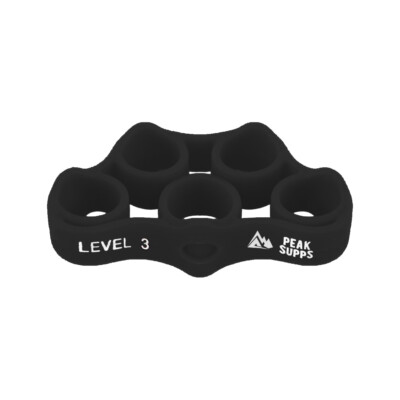 Finger Strengthener - Hand Grip Unterarmtrainer - Schwarz Level 3 Advanced