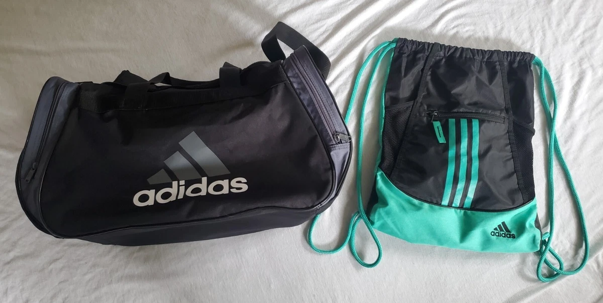 Teal adidas sales drawstring bag