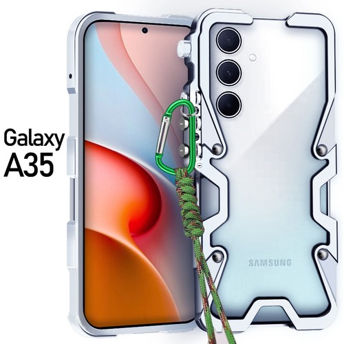 Für Samsung Galaxy A35 Hülle Rock Punk Style Metall Handy Rand Stoßstange Rahmen - Bild 23 von 24