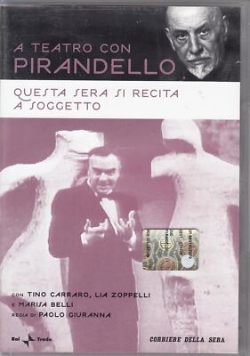Dvd QUESTA SERA SI RECITA A SOGGETTO - A TEATRO CON PIRANDELLO nuovo sigillato