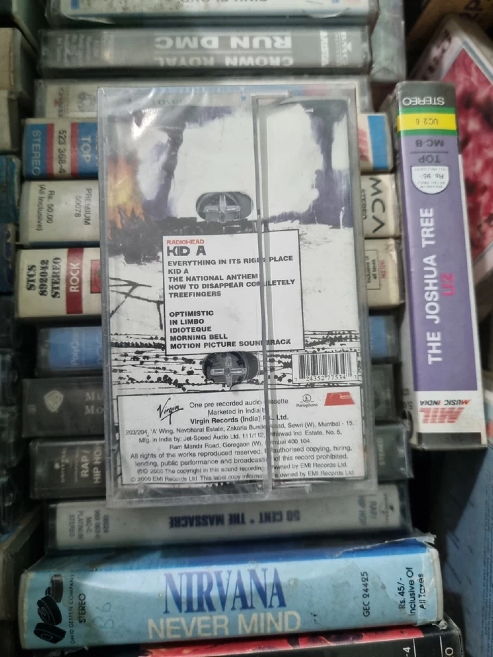 Radiohead Kid A INDIA PRESS Cassette SEALED - Image 3 of 3