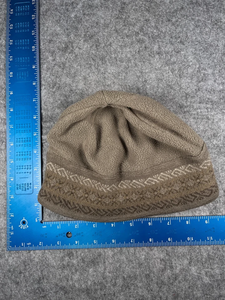 Columbia Beanie Toque Womens One Size Beige Gray Knit Polyester Wool Outdoors - Image 4 of 4