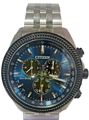 E820-R010417 CITIZEN ECO-DRIVE BLUE DIAL WATCH FOR MENS EC-31