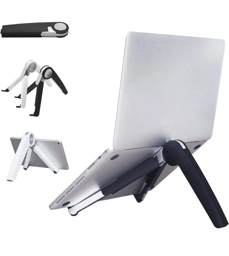 Laptop Stand for Laptop Adjustable Portable Tablet Holder 10-15.6 Inch (White)
