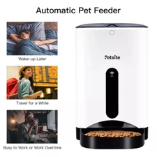 PETSITE  Pet Feeder Smart Cat Dog Food 4.3L w/ Capacity Removable food tray