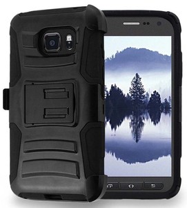 BLACK RUGGED CASE with STAND + BELT CLIP HOLSTER FOR ...