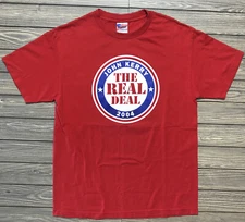 2004 John Kerry Presidential Campaign Democrat Liberal T Shirt Men’s Size L Red
