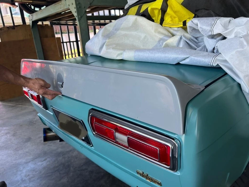 Alerón trasero JDM cola de pato bobtail ajuste Datsun SSS Bluebird 510 sedán puertas de 4 puertas Foto 3 de 4