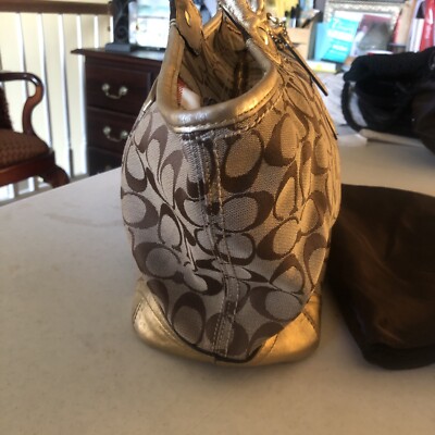 COACH / トートバッグ/--/BEG/D0893-12369 Woman's Authentic Coach pocketbook, D0893-12369, signature pattern