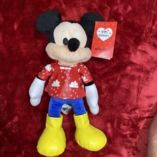 Disney Mickey Mouse Valentines Day Plush Toy With Tags 16  Hearts Slicker