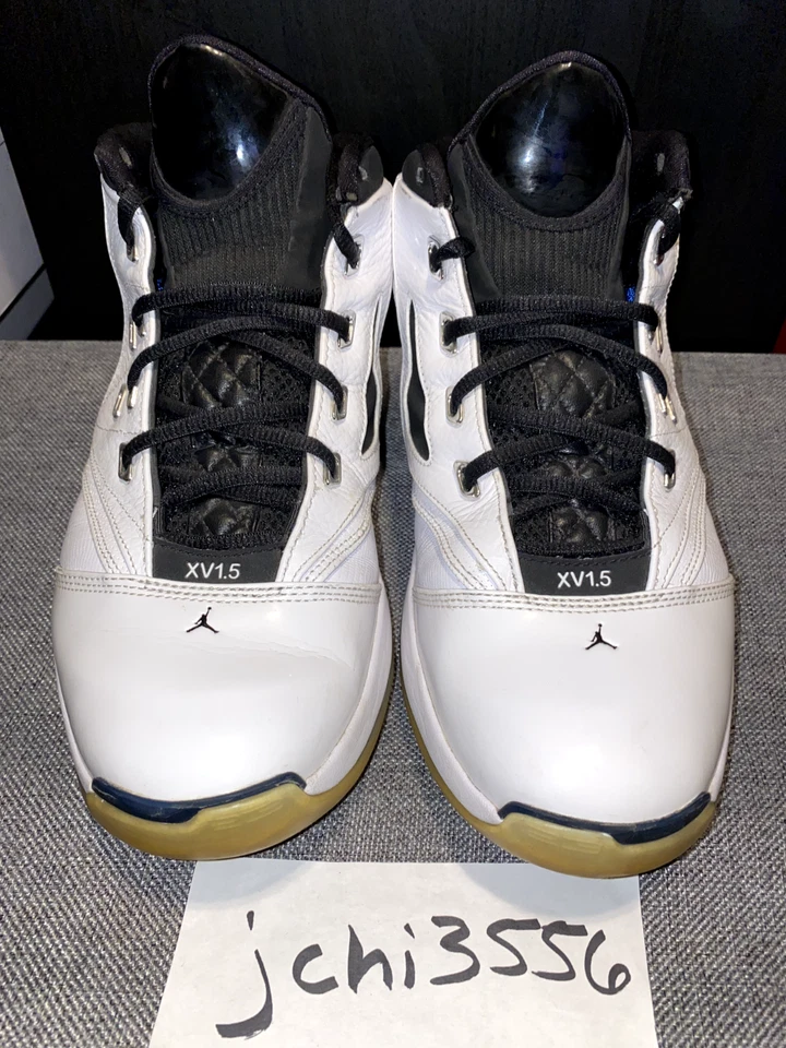 Nike Air Jordan XV1.5 16.5 белый черный колледж синий мужчин размер 10 375387-111 - Изображение 3 из 4