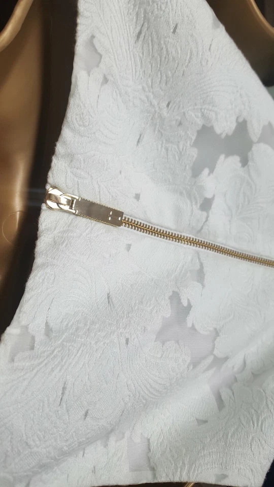 TED BAKER ✩ STUNNING ROSHI JACQUARD LACE BURNOUT DRESS 2/10 - Image 4 of 4