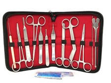 18 Pcs Minor Surgery Suture Set Kit Forceps Scissors Stainless Steel Instruments