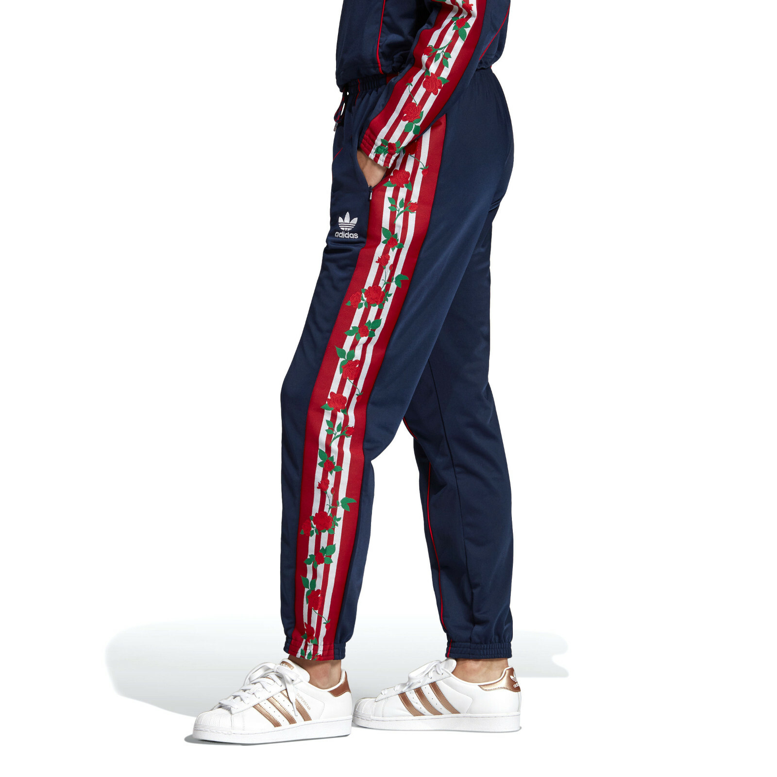 adidas bell bottom track pants