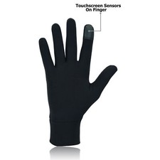 Women light weight reflective logo Running glove Black Cycling Touchscreen Phone