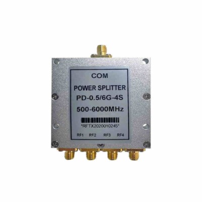 PD-0.5/6G-4S 500-6000MHz 4-Way Microstrip Power Divider Power Splitter Combiner