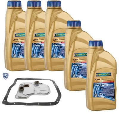 5 L RAVENOL ATF T-WS Getriebeöl VAICO Getriebeölfilter für Lexus LS 430