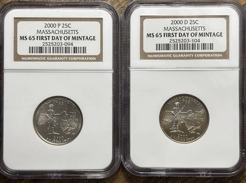 2000-P 50 State Quarters Massachusetts — photo from the most recent tracked eBay sale