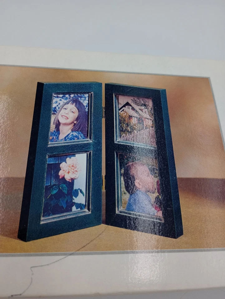 New in Box Burnes of Boston Green Picture Frame Y2K Late 90's 4 Panel - Image 3 of 4