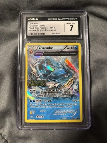 POP 9 Pokemon XY Ancient Origins Black Star Promo Gyarados #XY60 CGC 7 NM POP 9