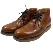 Red Wing 595 Boots Mens Size 9.5D Brown Chukka Leather Brown Norseman Work USA