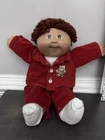 Vintage Cabbage Patch Kids Doll Boy Brown Curly Hair Brown Eyes 1985 Dimple