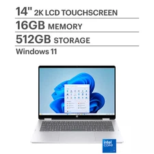 HP - OmniBook 5 Flip 2-in-1 14" 2K Touch-Screen Laptop - Intel Core 7 150U 20...