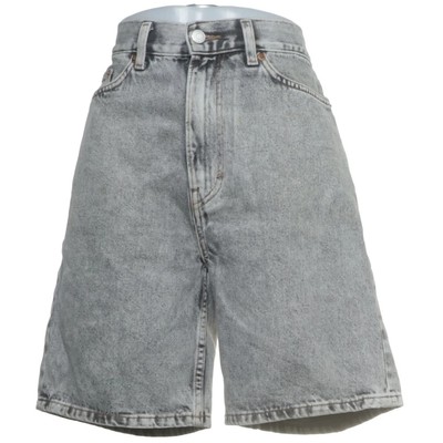 Weekday, Jeans Shorts, Größe: 27, Galaxy Denim Loose Shorts, Grau #NJp