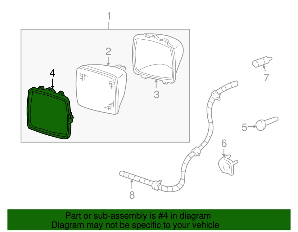 Genuine GM Headlamp Retaining Ring 05969466 - Image 3 of 3