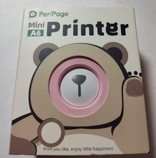 PeriPage A6 Mini Portable Thermal Printer Wireless BT Photo Receipt Sticker