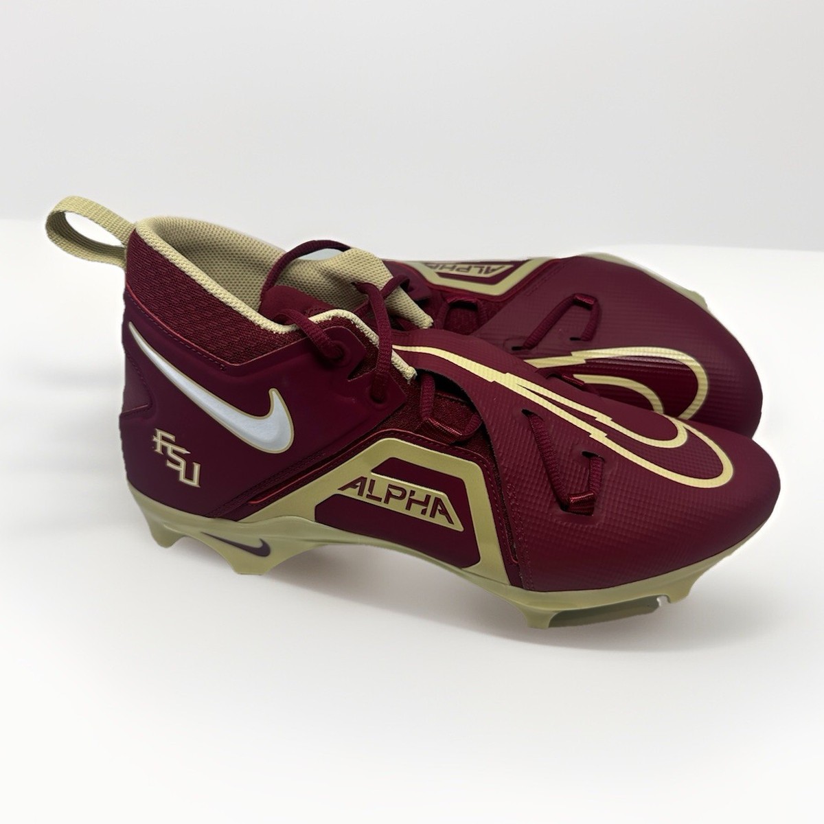 Nike Alpha Menace Pro 3 Florida State FSU Football Cleats Size 13 Wide Rare! Nike Alpha Menace PRO 3 Florida State | Mercari main image 3
