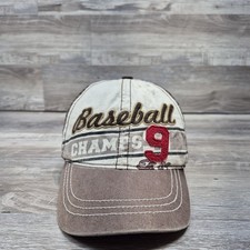 Baseball 9 Championship Hat Cap Youth Kdis Boys Adjustable Strapback