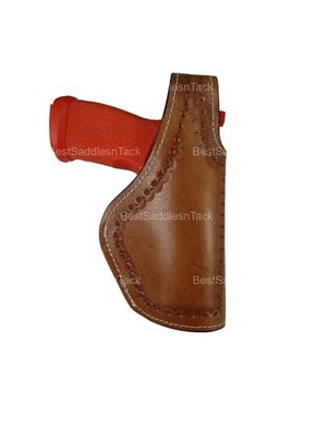 Leather Holster SIG 365 Fuse Sea Shell Tooled Thumb Retention 3 Way Carry OWB